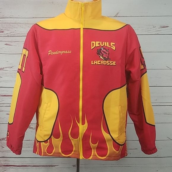 Lacrosse Custom Jacket Youth Large Devils Flames